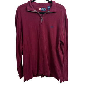 Chaps Pullover Maroon Size M